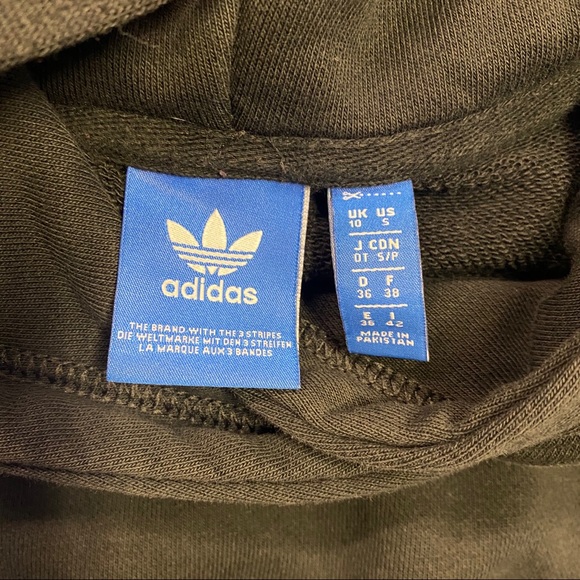 Adidas Originals Black White Trefoil Hoodie - Picture 8 of 9